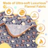 Unique Bargains Medium Soft Fluffy Flannel Star Printed Pet Throw Blanket Scratch Proof Pet Furniture Protector Cover - 3 of 4