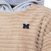 NCAA Michigan Wolverines Women's Oatmeal Fashion Hooded Sweatshirt - 3 of 3