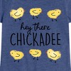 Girls' - Instant Message - Hey There Chickadee Fitted Short Sleeve Graphic T-Shirt - 2 of 4