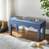 Lilith Double Pet Feeder - Removable Stainless Steel Bowls - Cat/Dog - PET5702 - Safavieh Pets - 2 of 4