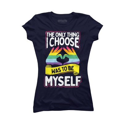 Adult Design By Humans Pride Month The Only Thing I Chose Was To Be Myself By Avocato T-Shirt