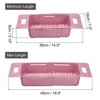 Unique Bargains Extendable Over the Sink Strainer Fruit Vegetable Wash Basket Adjustable Colander for Kitchen Plastic - 2 of 4