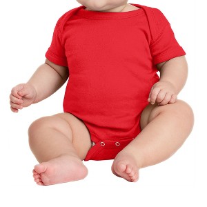 Mafoose Infant Short Sleeve Baby Rib Bodysuit - 1 of 4
