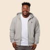 Dalix Astronaut Embroidered Hoodie Fleece Sweatshirt Zip Front Mens - 3 of 4