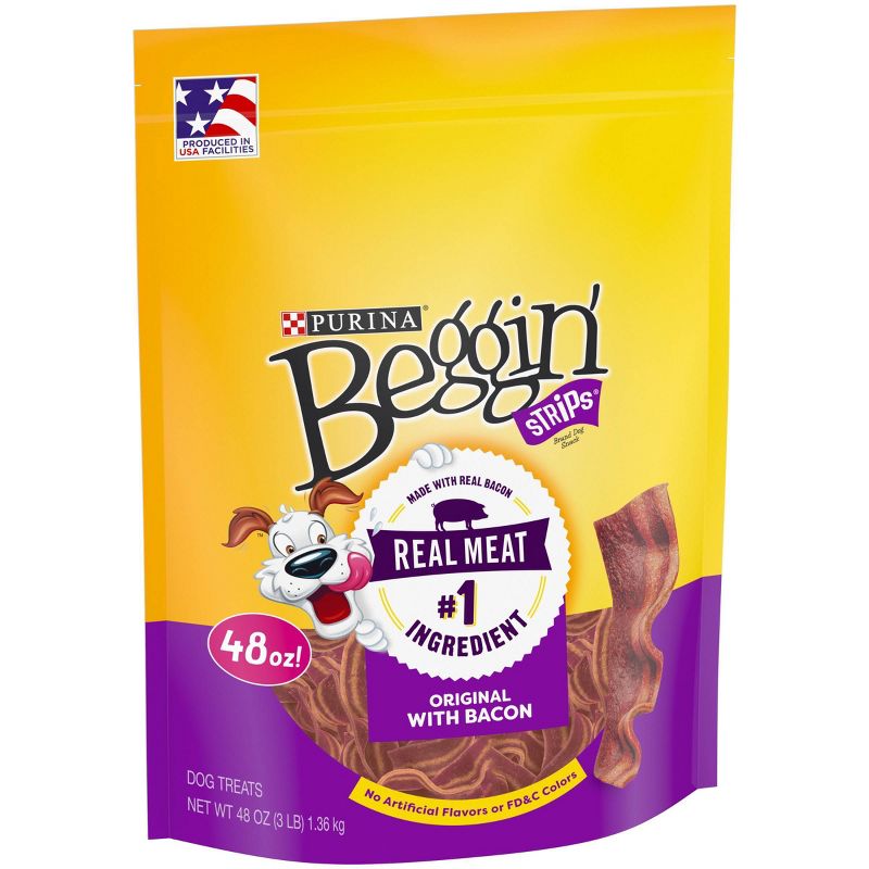 Purina Beggin' Strips Dog Training Treats with Bacon Chewy Dog Treats, 5 of 10