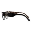Dolce & Gabbana DG 3378 3299 Womens Cat-Eye Eyeglasses Black on Leopard Brown 53mm - 3 of 3