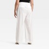 Women's High-Rise Wide Leg Poplin Trousers - A New Day™ - 2 of 3