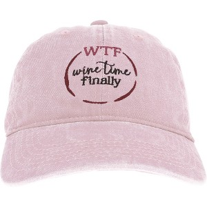 Pavilion Gift Company - WTF - Pink Adjustable Hat - Hats - 1 of 1