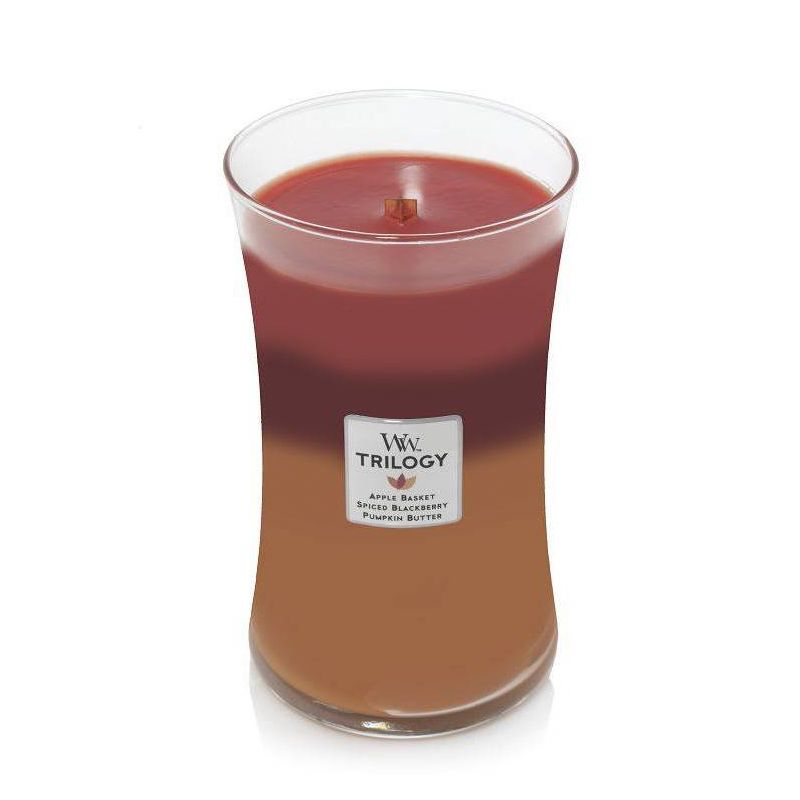 WoodWick Autumn Harvest Trilogy Large Jar Candle Pink/Red/Orange 21.5oz, 3 of 5