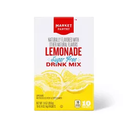 Lemonade Sugar-Free Drink Mix - 10ct - Market Pantry™