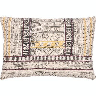 Livabliss Zoya Global Black Throw Pillow