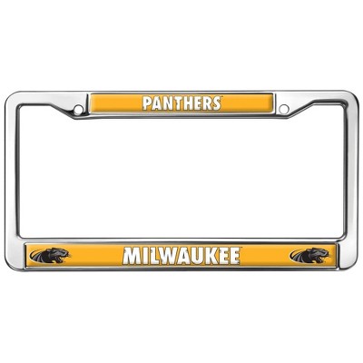 UW Milwaukee Panthers Logo Full Size Standard License Plate Metal Frame