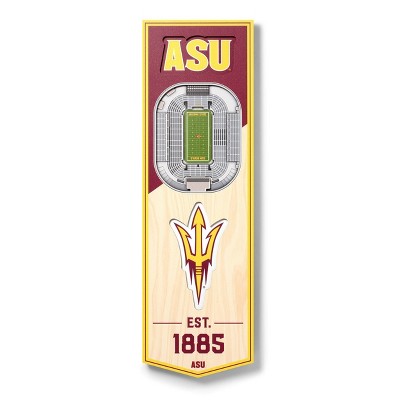 NCAA Arizona State Sun Devils 6"x19" 3-D Stadium Wall Sign