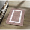 Hotel Bath Rug 100% Premium Cotton Tufted Two Tone Reversible Bathroom Rug, Soft & Water Absorbent, Machine Washable Bath Mat - 2 of 4