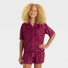 Girls' Short Sleeve Button-Down Pajama Set - art class™ - 3 of 4