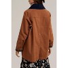 Women's plaid lined cotton barn jacket - IN-LOOM - 3 of 4