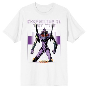 Neon Genesis Evangelion Anime 01 Test Type  White Shirt - 1 of 2