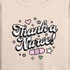 Women's - Instant Message - Thank A Nurse Lightweight French Terry Wide Neck Long Sleeve Graphic Shirt - 2 of 4