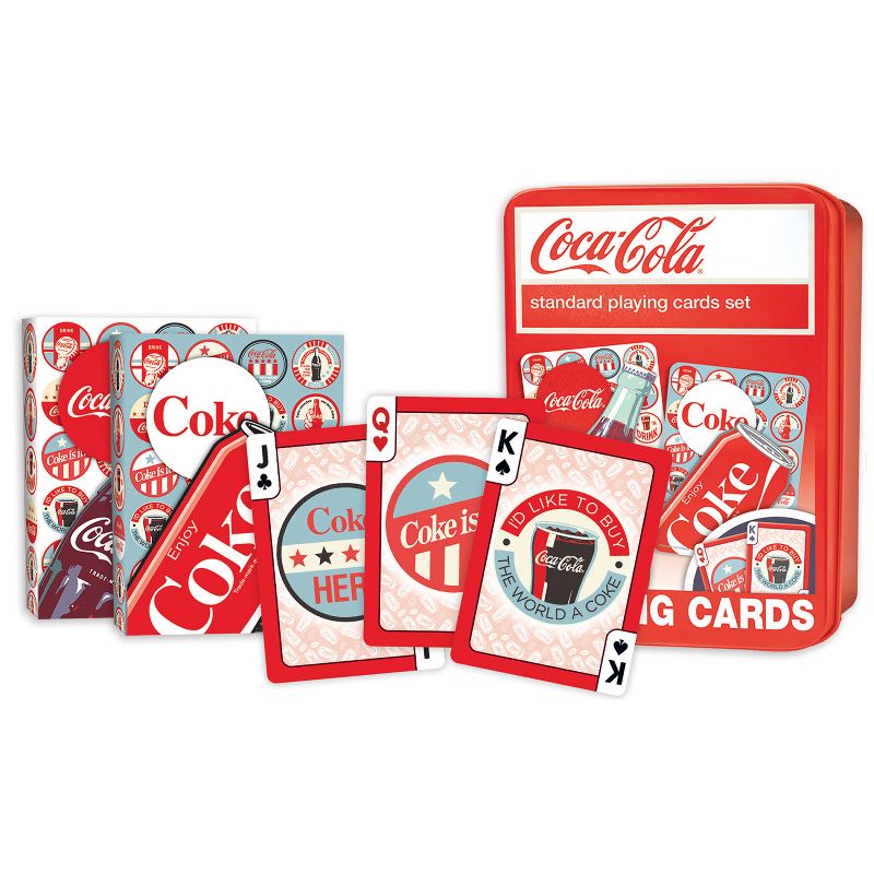 MasterPieces Officially Licensed Coca Cola 2 Pack Playing Cards - 54 Card Deck for Adults, 3 of 5