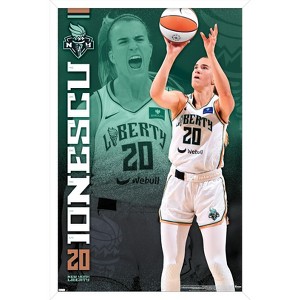 Trends International WNBA New York Liberty - Sabrina Ionescu 24 Framed Wall Poster Prints - 1 of 4