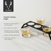 Viski Tequila Tasting Flight – 3 Lead-Free Crystal Tequila Tasting Glasses with Stainless Steel Stand, 6 oz Capacity Each  – Set of 4 - 2 of 4