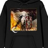 Castlevania Alucard & Dracula Poster Art Long Sleeve Women's Black Hooded Sweatshirt - 2 of 4