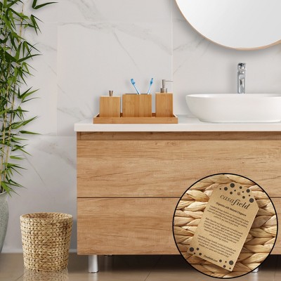 Natural Handwoven Water Hyacinth Waste Basket