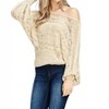 Women's Tara Open Knit Textured Sheer Top - SOLUTION - 2 of 3