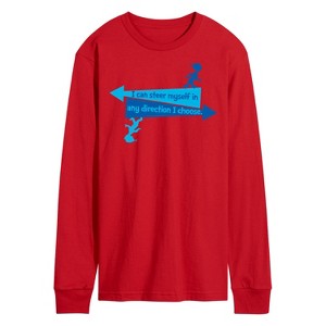 Men's - Dr. Seuss - You Can Steer Yourself Long Sleeve Graphic T-Shirt - 1 of 4