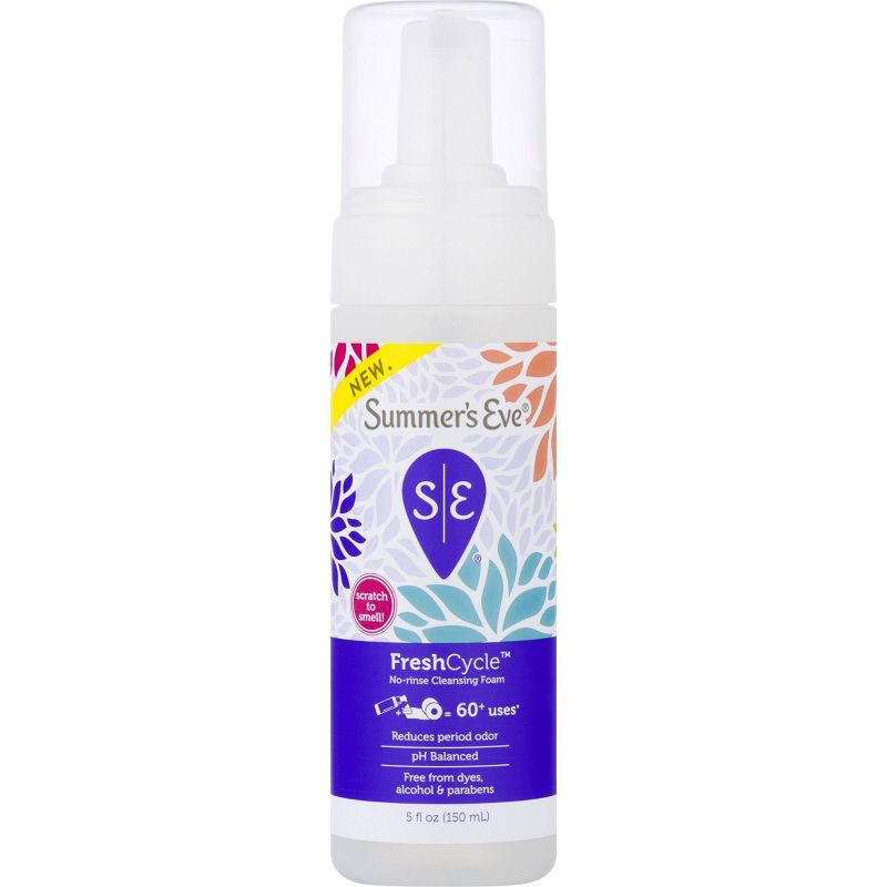 Summer&#39;s Eve FreshCycle No Rinse Cleansing Foam - 5oz, 1 of 5