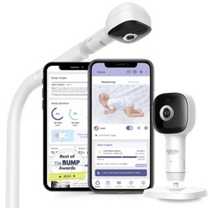 HUBBLE CONNECTED SkyVision AI-Enhanced HD Smart Baby Monitor, 1 Cam, Parent Unit, Smart Rollover & Cry Detection, AI Sleep Report, Night Vision - 1 of 2