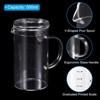 Unique Bargains Borosilicate Glass Scale Measure Cups with Glass Lid and V-Shaped Spout - 3 of 4