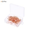 Unique Bargains Cross-Shaped Metal Prevent Tearing Pages Home Office Paper Clip 20 Pcs - 3 of 4