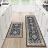 DOMETOUR Kitchen Rug Sets 2 Piece with Runner Non Slip Kitchen Rugs and Mats Washable Kitchen Mats Carpet Runner Rugs for Hallway Laundry - 2 of 4