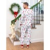 PATPAT Christmas Matching Family Pajamas Set Santa Claus and Dogs Print PJS with Christmas Socks White - 3 of 4