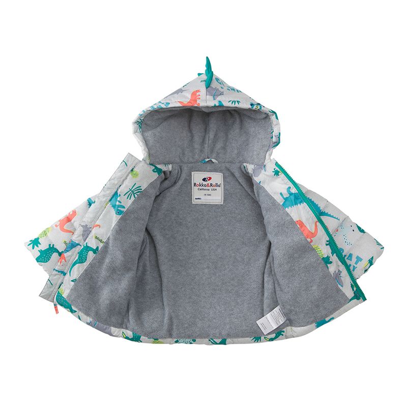 Rokka&Rolla Infant Toddler Boys' Warm Winter Coat-Baby Fleece Puffer Jacket, 5 of 8