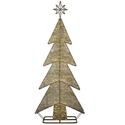 7-Foot Tall Light Up String Christmas Tree With 2000 LED Lights