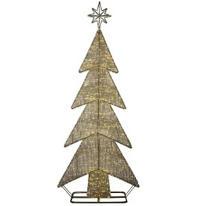 7-Foot Tall Light Up String Christmas Tree With 2000 LED Lights - 1 of 4