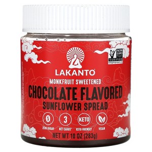 Lakanto Monkfruit Sweetened Sunflower Spread, Chocolate, 10 oz (283 g) - 1 of 4