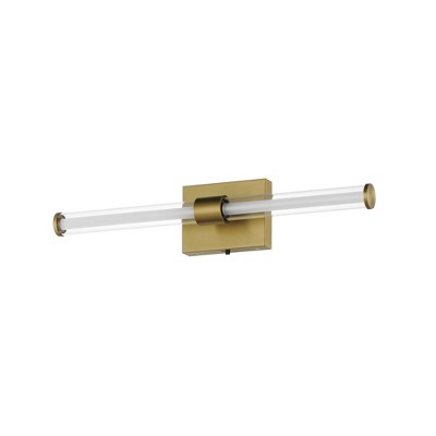 ET2 Lighting Fuse 1 - Light Vanity in  Natural Aged Brass