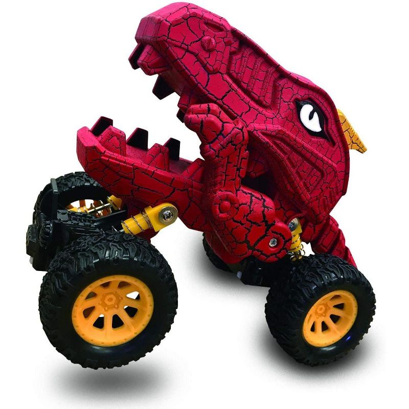 Aeromax Aeromax Dino-Faur Pull Back Dinosaur Truck | Red, 3 of 4