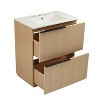 Grungis Bathroom Vanity with Ceramic Sink and Full-Extension Drawers,Freestanding Cabinet with Soft Close Drawer Slides - 4 of 4