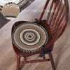 Sawyer Mill Charcoal Creme Jute Chair Pad 15 inch Diameter - 2 of 3
