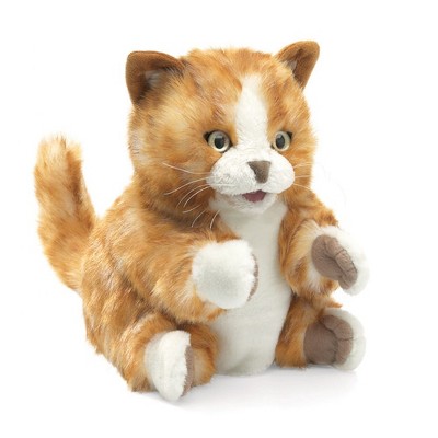 Folkmanis Orange Tabby Kitten Hand Puppet