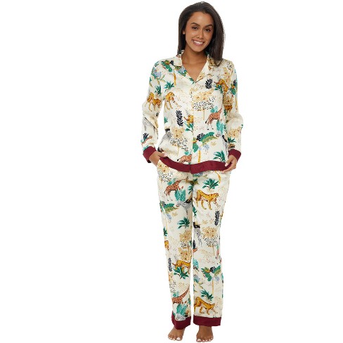 Alexander Del Rossa Women's Lightweight Pajamas With Pockets, Button ...