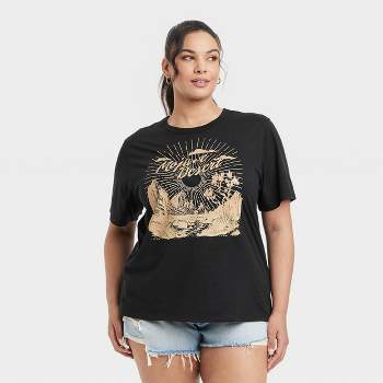 Women's Mojave Desert Short Sleeve Graphic T-Shirt - Black