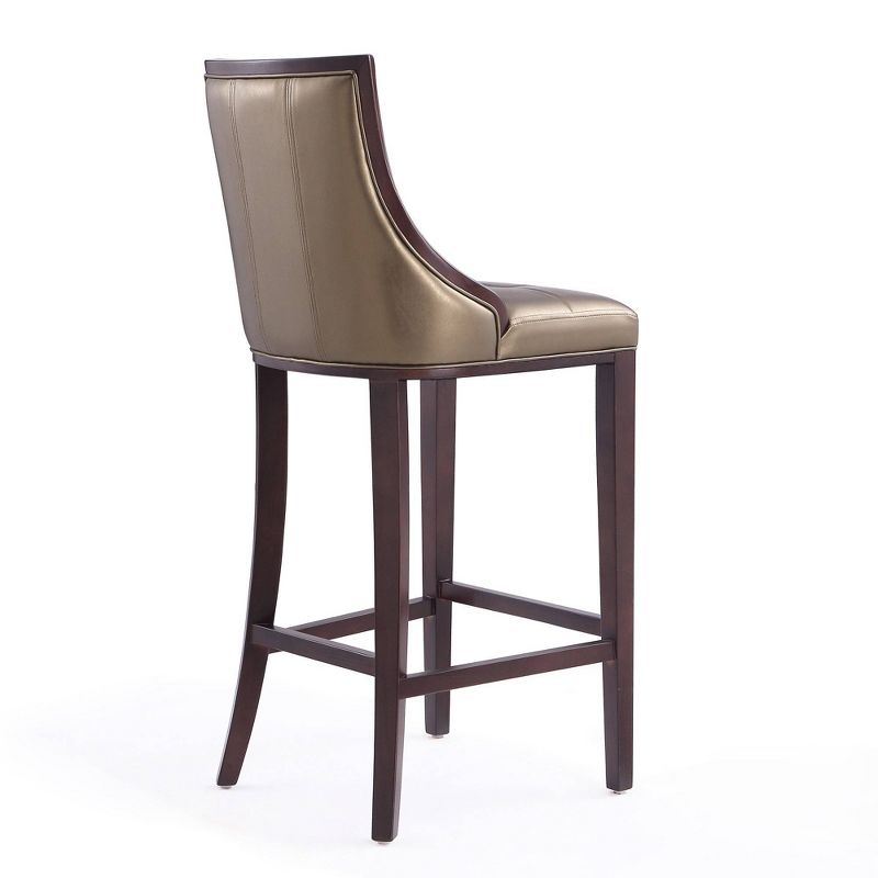 Fifth Avenue Upholstered Beech Wood Faux Leather Barstool - Manhattan Comfort, 6 of 10