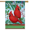 Briarwood Lane Winter House Flag 40x28 For Outdoor Welcome Cardinals For Winter House Flag - 2 of 4