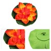 Unique Bargains Artificial Lotus Flower for Garden Ponds Pool Decoration 3 Pcs - 3 of 4