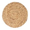 Saro Lifestyle Handwoven Water Hyacinth Placemat (Set of 4), 15"x15", Beige - 2 of 4